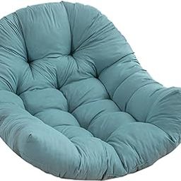 LR Decor E-Shop Egg Chair Replacement Cushion Soft Swing Chair Cushion Pad for Balcony Patio Gray Green-image-6