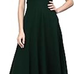 FIT & Flare Solid Pleated NEACK Dress-image-82
