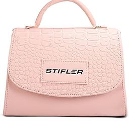 Women's Small Sling Bag | Elegant Ladies Handbag with Golden Design, Top Zip Closure & Adjustable Sling Strap-26
