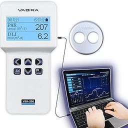 VBR-200 PAR Meter for Grow,Data Logger,Test PPFD,DLI,LUX,CCT,Temperature,Humidity,VPD.Dimmer-image-39