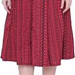 Mannat Diva Floral Print Mid Calf Length Women Panel Polyester Skirt MJ-IBPNL-03-A-image-39