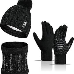Tomorrow Winter Cap, Neck Warmer Scarf with Touch Gloves Set | Beanie Style | 3 Piece Set - Stay Warm and Stylish this Winter-3