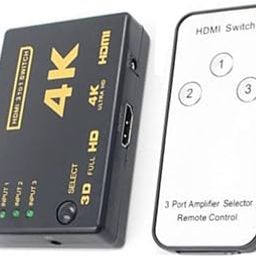SYAG HDMI Switcher 4K Converter 3 Cut One HDMI Video Switcher Three In One Out Infrared Receiver HD 2K-32
