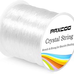 Paxcoo 0.8mm Elastic String, Stretchy Bracelet String Crystal String Bead Cord for Bracelet, Beading and Jewelry Making (120m)-image-20