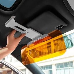 Car Sun Visor Extender Anti Glare Blocker, Anti-UV Anti-Dazzle High Definition Sunshade Mirror, Sun Blocker for Day Night Driving,Sunshade (Pack of 1)-image-39