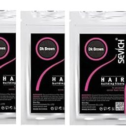 Rayon All Hair Building Fiber New Refill Bag (25 G, Dark Brown) - Pack Of 3-31