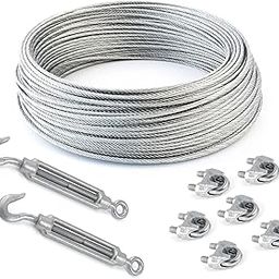 Awesome Wire Rope with galvanised Strand Set Available in Rust Free (15, 6mm)-picture-0