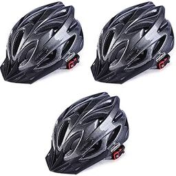 Proberos® Cycle Helmet for Men Bike Cycling with Adjustable Lightweight Mountain Racing Gifts for Women and Christmas Black Free Size 3PCS-image-22