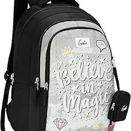 School Backpack for Girls |19 In-36 Ltr with Three Compartments, Side Pockets and Light Weight with Padded Shoulders |Best for Books,Stationery,Lunch Box & Essentials-picture-43