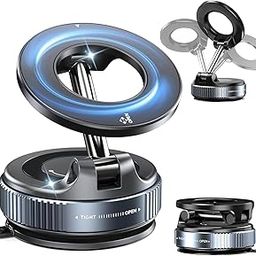 PINZOR Car Dashboard Phone Holder 360° Vacuum Magnetic Phone Stand | Universal Suction Cup Car Mount for All Smartphones | Car Accessories (Extended)-image-60