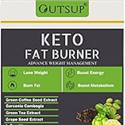Outsup Keto Fat Burner 60 Caps 1000MG, Weight Loss Supplement for Women & Men With Garcinia Cambogia, Green Coffee Beans,Green Tea Extract & L-Carnitine | Metabolism Booster, Fat Burner - Pack of 1-32
