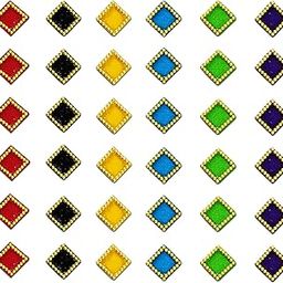 Comet Busters Handcrafted Multicolor Square Bindis For Women (BINMOQ251) (8mm)-image-7