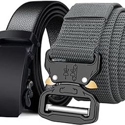 PU Leather & Nylon Belt For Men |Formal/Casual Belts For Men | Pack of 2-image-9