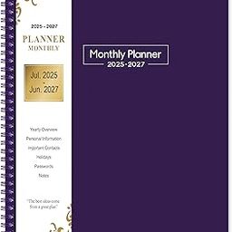2025-2027 Monthly Planner - Monthly Planner from July 2025 - June 2027, 2-Year Planner 2025-2027 with Tabs, Inner Pocket-14