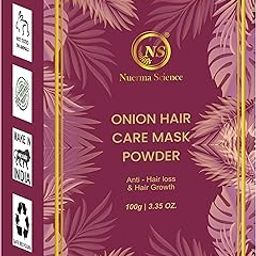 Nuerma Science Organic 100% Pure Onion Powder for Hair Pack Complete hair solution (NO Chemicals & Artificial Color) (100 g)-image-25