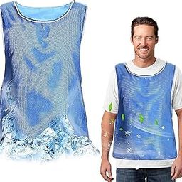 Cooling Vest, Adjustable Evaporative Cooling Sport Vest, Activewear Cold Vest, PVA Ice Vest for Man Women, Ice Reflective Vest, Cool Jacket for Working in the Heat, Cooling Clothes for Hot Weather-image-3