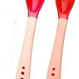 Ganpati Enterprises Silicone Tip Heat Sensitive Silicone Spoons | Temperature Sensing Spoons (Spoon Fork Red)-picture-25