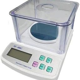 Skeisy New SF-400C, 0.01g Accuracy, Protective Cover, Gold & Silver ornaments Weight Measuring machine Weighing Scale Weighing Scale (White)-image-92