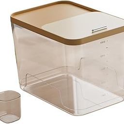 MERISHOPP Food Container Kitchen Cereal Holder Rice Storage Bin for Beans Flour Pantry L| Food Storage Containers | Airtight Containers-image-67