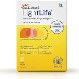 Dr. Morepen LightLife Pre-Meal Nutrition Mix |Controls Appetite & Reduces Cravings | For Men & Women | 10 Sachets | Lemon Flavors-20