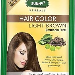 SUNNY HERBALS HAIR COLOR LIGHT BROWN PACK OF 4 X (20G)-image-24