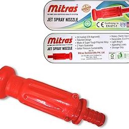 20mm Fire Safety Jet Spray Nozzle | High-Pressure Shut-Off | CE & EN 671-1 Certified | Durable Polymer | Rotary Twist Operation | Red, (Pack of 1) |-image-0