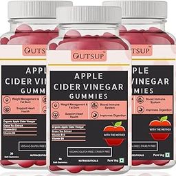 Outsup Organic Apple Cider Vinegar Gummies with The Mother for Weight Loss Supplements Products for Men & Women - Formulated for Energy Boost & Gut Health - 30 Gummies(Pack of 3)-21
