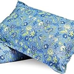 Indigo & Poppy Home Linen 100% Cotton Reversible Dohar Double Bed Size with 2 Pillow Cover Set | Jaipuri Printed Artisan Block Design Blanket | Soft Lightweight Comforter Quilt (88"X88",Indira) 240 TC-image-67