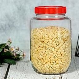 Yera Glass Aahaar Jars Storage Container, 2425 ML | Clear, Durable & Elegant Kitchen Organizer | Multipurpose Airtight Storage Jars Container for Food, Pulses, Spices, Cookies, Snacks | (Bulk Pack).-image-21