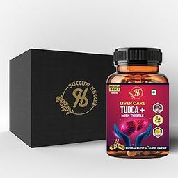 TUDCA+ 8-in-1 - Liver Detox, Liver Cleanse, Liver Bile flow, Liver function Support Supplement 1600 Mg - Milk Thistle Extract, Chicory Root, Schizandra Berry (Vegan 60 Capsules) Pack of 1-86