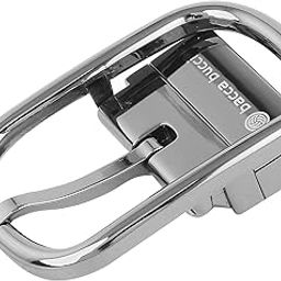 35 MM Nickle Free Reversible Clamp Belt Buckle with Branding (Buckle only) -1029 Silver-image-99