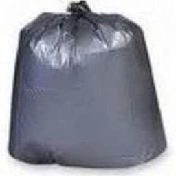 HRE H7856WS Linear Low-Density 1.7 mm Polyethylene Trash Can Liner, Silver, 39" Width, 56" Length-image-1