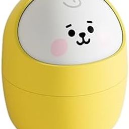 Cortina Corton Design Plastic Small Tabletop Dustbin, Small Waste Bin for Study Table, Office Desk, Bathroom, Kitchen Sink & Washroom (Yellow)-9