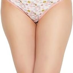 Women's Cotton Low Waist Outer Elastic Bikini Panty in White-image-16