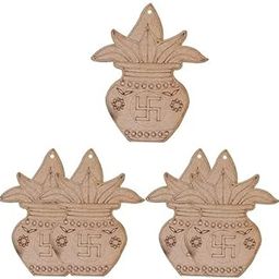 Niya KRAFTS Sun Face Wooden Wall Hanging Ornament, 10 cm Diameter, Brown, Laser-Cut Design with Decorative Petals-image-92