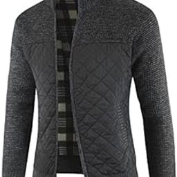 Men's Cardigan Sweater Winter Warm Cardigans Long Sleeve Full Zip Thick Thermal Casual Flannel Lining Warm Coat-image-50