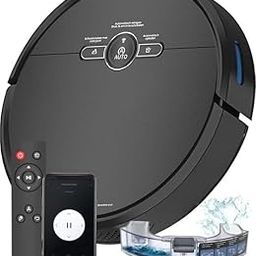 JOKSEEN D2-01 3-in-1 Pro Robotic Vacuum Cleaner,Advanced AI Navigation 4500Pa Suction, 4500mAh Battery/4000+Sq. Ft.in One Charge Self-Charging,App Control,Remote Control,Multi-Floor Mapping,-48