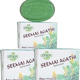 Seemai agathi herbal bath soap for ringworm & itchy skin -pack of 3-300gm-image-91