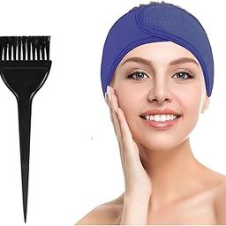 1PC Facial Spa Unisex Headband, Adjustable Elastic, Non-slip Stretchable Washable Makeup Hair Band With 1PC Hair Dye Tools Hair Coloring Bleaching Hair Drying Brush(COMBO PACK)(MULTICOLOR)-image-67