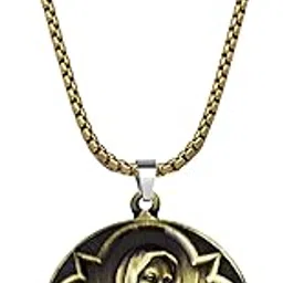 m men style Mother Mary Locket | Virgin Mary Religious Necklace | Catholic Christian Gift | Spiritual Pendant Necklace Chain Copper-picture-22