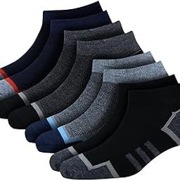 Men's Cotton Athletic Ankle Length Socks for Casual Wear, Running & Gym, Pack of 8 (Size - Free Size)-image-53