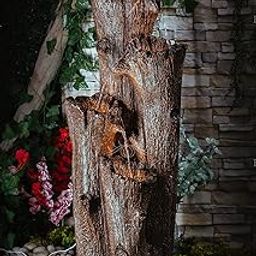 EXPLEASIA Nature Inspired Carved Tree Water Fountain, Water Fountain for Garden, Water Fountain for Home vastu, Fountain for Home décor Waterfall, Indoor Water Fountain Big Size (Wester Brown)-image-71