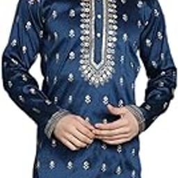 Men's Chikankari Embroidered Kurtas-image-6