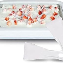 Kixre Ice Cream Roll Maker, Portable Ice Cream Maker Pan, Rolled Ice Cream Maker Plate, Mini Fried Yogurts Machine with Shovel for Homemade DIY, Rolled Ice Cream Maker-image-99