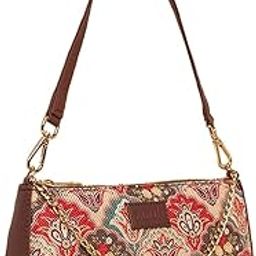 Baguette Bag | Crossbody Bags for Women | Women's Handbags | Stylish Sling Bag for Woman | Vegan Leather Evening Bag | Travel & Office Use | Purse and Wallet | Mughal Art Multicolor Print-28