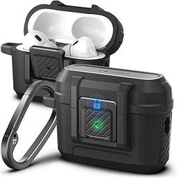 Spigen AirPods Pro 2nd Gen(2022/2023) Case, Carabiner Included, [Shock Proof] [Light & Compact], Lock Fit - Matte Black-23
