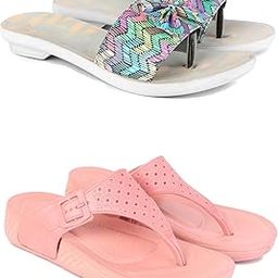 Women's Sandals | Lightweight Wear| Stylish & Easy to Wear For Women'S GR-SAN-(2-COMBO)-1966-1986-image-19