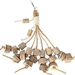 Natural Wooden Block Toys for Birds - Chew and Hanging Bite Toys Suitable for Small Parakeets, Budgie, Macaws, Conures, Finches, Love Birds-image-89