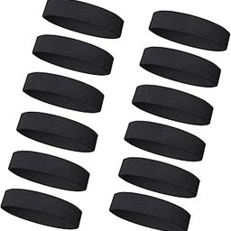 Style Along Black Sports Small Size Headband for (12 to 18) Age Group Boys and Girls-Pack of 12-image-62