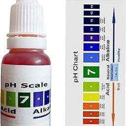 pH Drop for pH Testing and Alkaline level | pH Water Testing With pH Color Chart | pH Test Kit, Litmus liquid (15 ml)-17